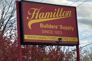 Hamilton Builder Supply sign