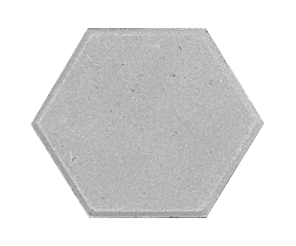 Hex_Arctic_White A hexagon paver in a very light grey colour